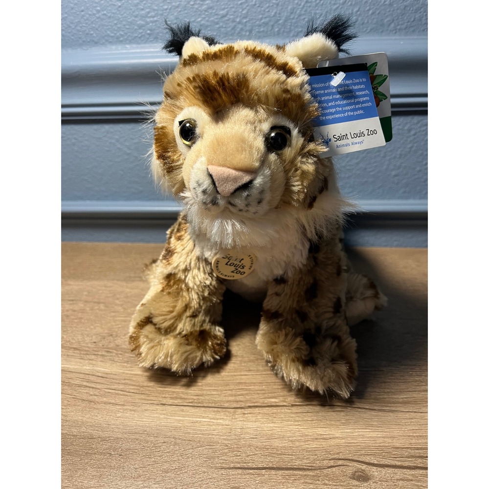 Saint Louis Zoo Plush Bobcat Lynx NWT Wild Animal Toy Stuffed Animal‎